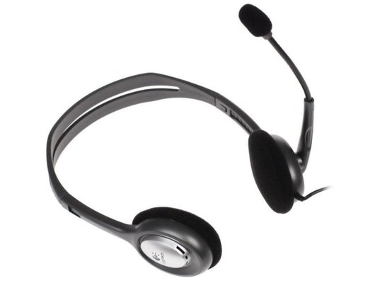 Наушники с микрофоном проводные Logitech Stereo Headset H111 Grey